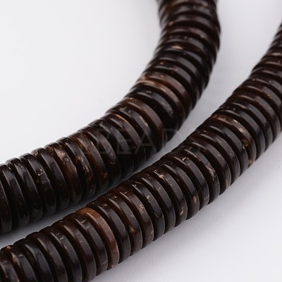 Natural Coconut Bead Strands BSHE-P021-23-7mm-1
