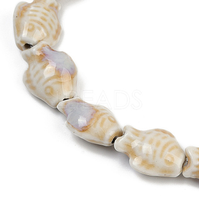 Handmade Porcelain Beads Strands PORC-P030-01A-12-1