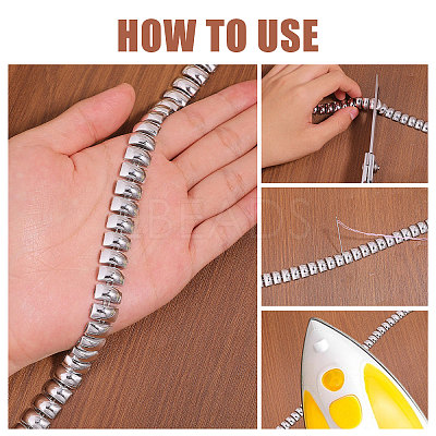 Rectangle Plastic Beaded Trimming DIY-WH0656-36A-1