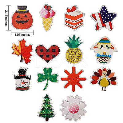 Natural MDF Board Door Hanging Decoration for Front Door Decoration HJEW-SZ0001-04-1