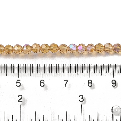 Electroplate Transparent Glass Beads Strands LS-EGLA-A035-T4mm-L17-1