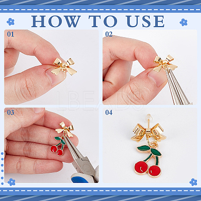 26Pcs Bowknot Brass Earring Findings DIY-ME0001-09G-1