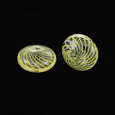 Transparent Handmade Blown Glass Globe Beads X-GLAA-T012-18-1