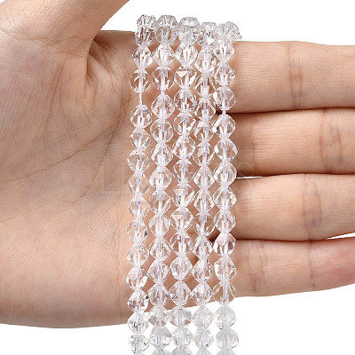Synthetic Quartz Crystal Beads Strands G-Z119-A42-01-1