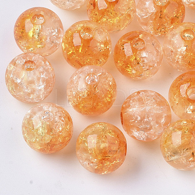 Transparent Crackle Acrylic Beads LS-CACR-N002-08-1