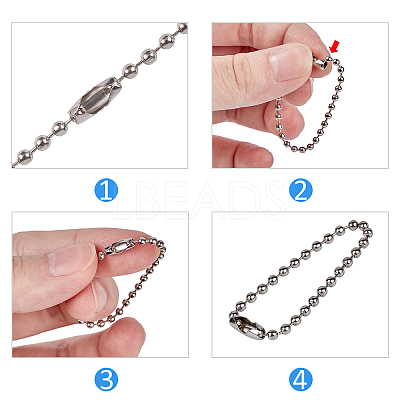 Iron Ball Chains with Connectors IFIN-PH0024-41-1