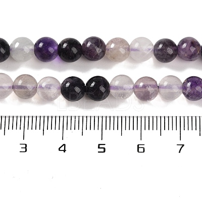Natural Purple Fluorite Beads Strands G-P530-B08-02-1