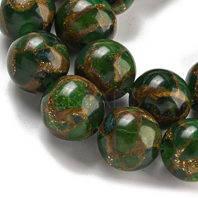 Synthetic Gold Clinquant Stone Beads Strands G-P549-A01-03D-1