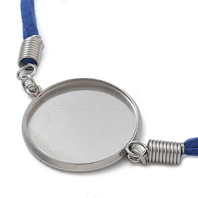Faux Suede Double Cord Bracelet Making STAS-M084-10P-03-1