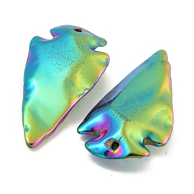 Electroplated Synthetic Non-Magnetic Hematite Pendants G-C136-03-1