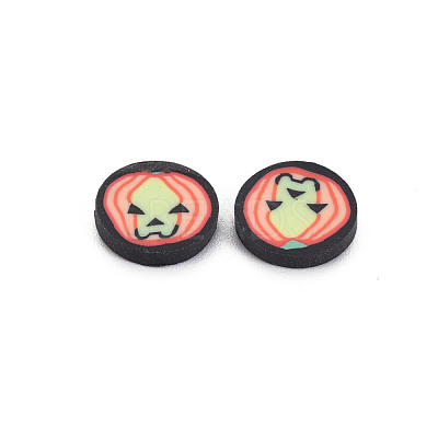 Halloween Handmade Polymer Clay Cabochons CLAY-N006-105-1
