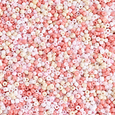 Opaque Glass Round Seed Beads GLAA-TAC0025-07A-06-1