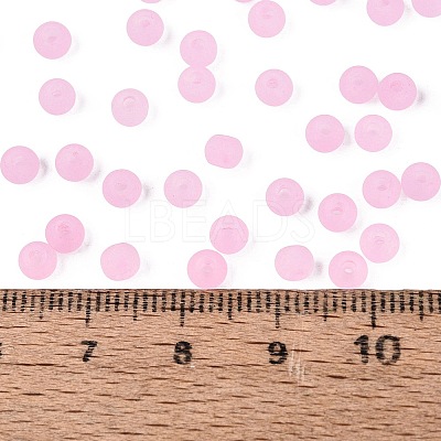 FGB Frosted Transparent Glass Seed Beads SEED-N013-02A-05-1