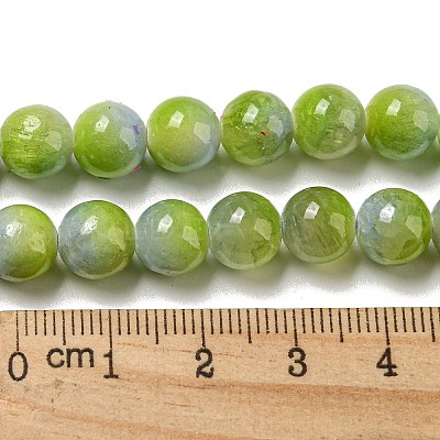 Dyed Natural White Jade Beads Strands G-F764-02A-1