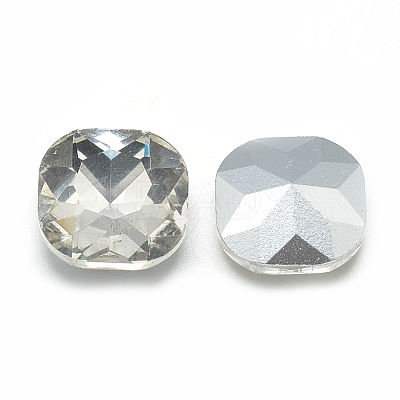 Pointed Back Glass Rhinestone Cabochons RGLA-T032-10x10mm-01-1