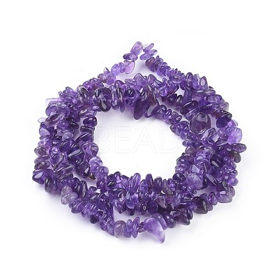 Natural Amethyst Beads Strands X-F014-1