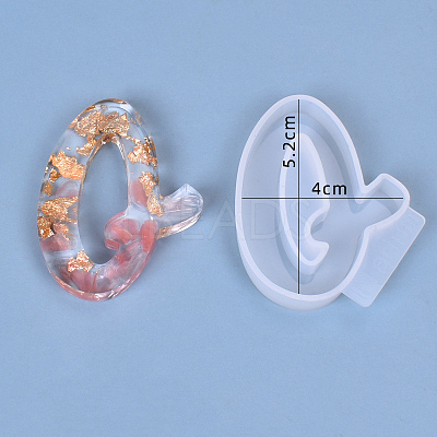 Letter DIY Silicone Molds X-DIY-I034-08Q-1