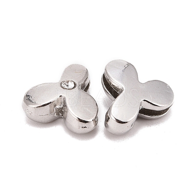 Letter Slider Beads for Watch Band Bracelet Making ALRI-O012-Y-NR-1