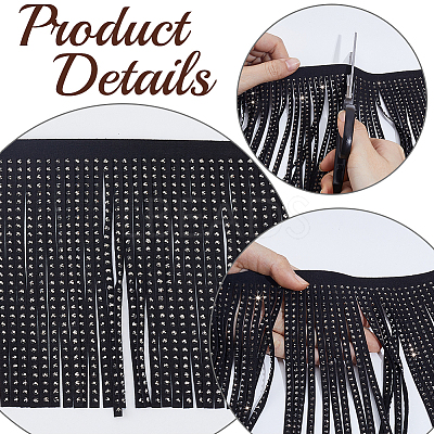 PU Imitation Leather Tassel Ribbon DIY-GF0013-45C-1