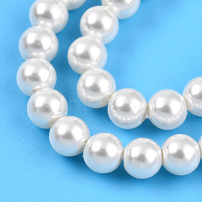 Baking Paint Pearlized Glass Pearl Bead Strands HY-N002-3mm-A11-1