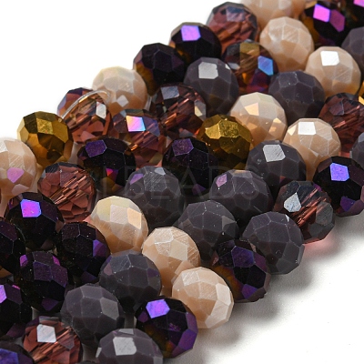 Glass Beads Strands EGLA-A034-M8mm-13-1