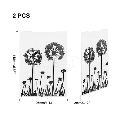 Plastic Embossing Folders DIY-WH0186-48-1