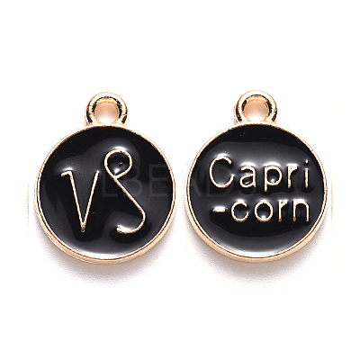 Alloy Enamel Pendants ENAM-S124-01B-08E-1