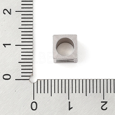 Tarnish Resistant 201 Stainless Steel European Beads STAS-M058-01M-P-1