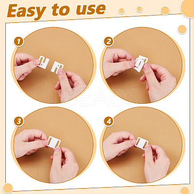 30Pcs 3 Colors Plastic Bikini Clips FIND-AR0006-50-1