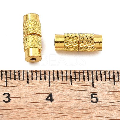 Column Brass Screw Clasps KK-M143-01G-1