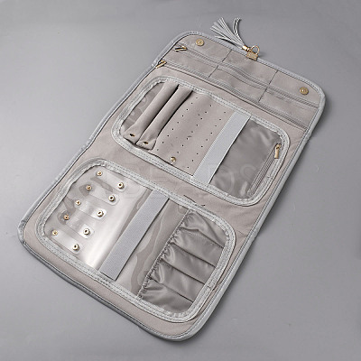 PU Leather Travel Jewelry Storage Rolls for Earrings Rings Bracelets ABAG-WH20005-76-1