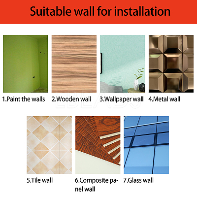 Acrylic Mirror Wall Stickers Decal DIY-CN0001-13A-X-1