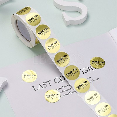 1 Inch Thank You Roll Stickers DIY-E023-07O-1