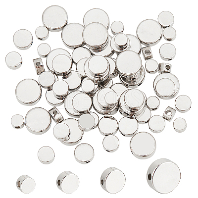 80Pcs 4 Styles Rack Plating Brass Spacer Beads KK-PH0006-86-1
