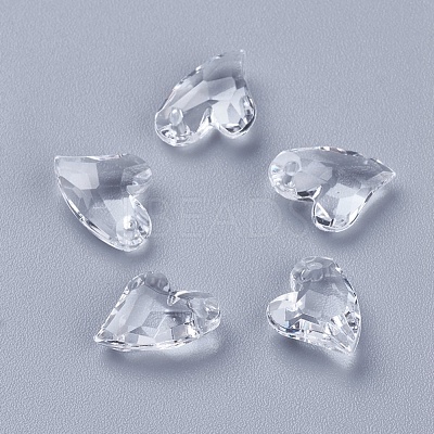Transparent Acrylic Charms X-MACR-G055-11mm-02X-1