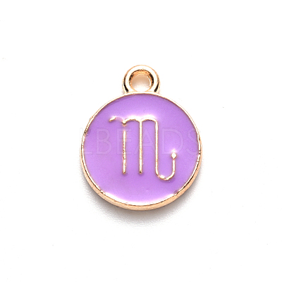 Alloy Enamel Pendants ENAM-S124-01A-01L-1