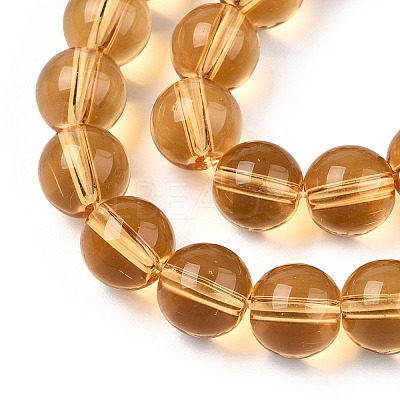 Transparent Glass Beads Strands GLAA-T032-T8mm-08-1