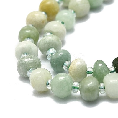 Natural Myanmar Jade Beads Strands G-E576-60-1