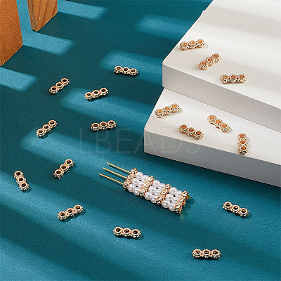 50Pcs Rack Plating Alloy Spacer Bars FIND-PH0010-34-1