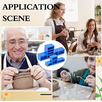 2Pcs ABS Plastic & Iron Wire Clay Cutter DIY-WH0750-119-1