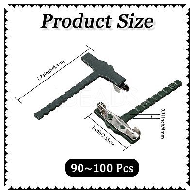 PP Plastic Brooch Base Settings FIND-CP0003-37-1