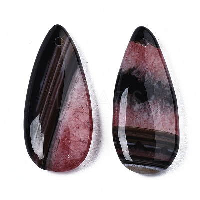 Natural Brazilian Agate Pendants X-G-S364-099A-1