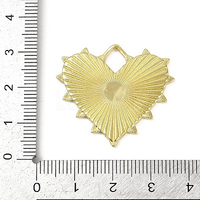 Textured Brass Pendants KK-M322-19G-1