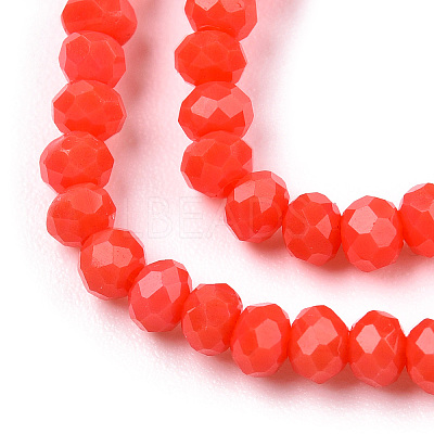 Opaque Solid Color Imitation Jade Glass Beads Strands LS-EGLA-A044-P4mm-D03-1