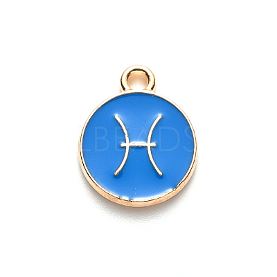 Alloy Enamel Pendants X-ENAM-S124-01A-02H-1