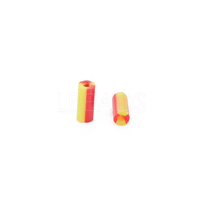 Opaque Colours Two Tone Seed Glass Bugle Beads SEED-T006-02A-05-1