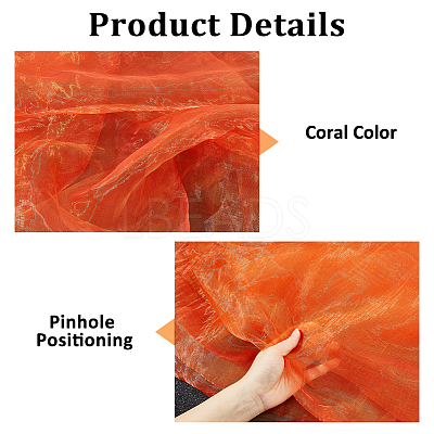 5M Organza Fabric DIY-HS0002-53D-1