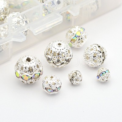 Grade A Brass Rhinestone Beads RB-X0005-B-1