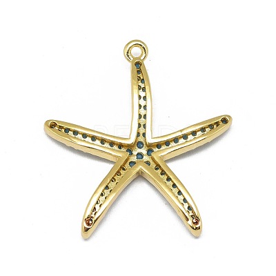 Alloy Micro Pave Cubic Zirconia Pendants PALLOY-F249-15A-G-1