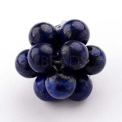 Natural Lapis Lazuli Woven Beads G-JF-6mm-02-1